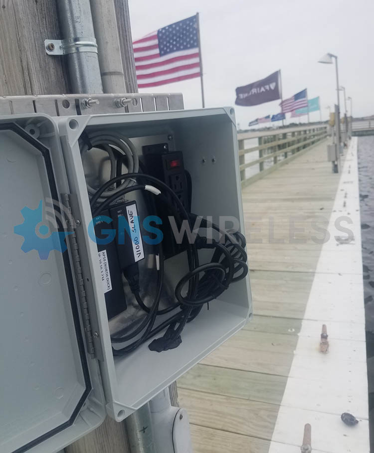 outdoor enclosure with power